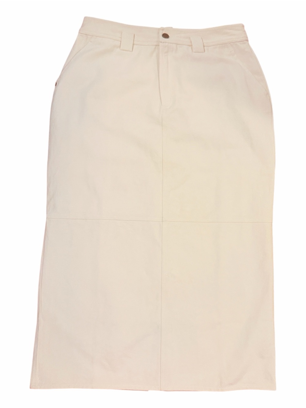 Cleobella Backus Dark Ivory Midi Pencil Skirt Size 30 NWT